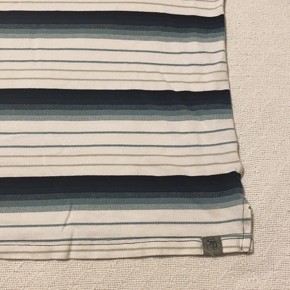 South Pole Polo Shirt Mens Size XL Black Green White Striped With Collar - Picture 7 of 16